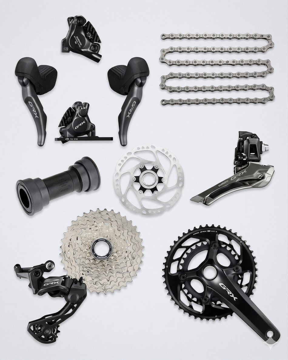 Groupe Shimano GRX RX820 2X12s Disque