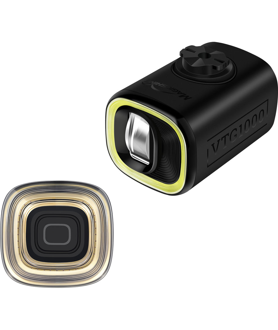 Kit de luces LED Magicshine VTG 1000 negro + VTG 50 Combo para Brompton