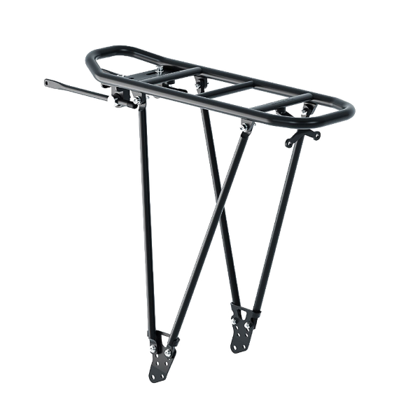 Racktime - Hinterer Gepäckträger aus Aluminium FOLDIT VERSTELLBAR 2.0 SnapIT2.0 - 24"-26"-28"-29", schwarz