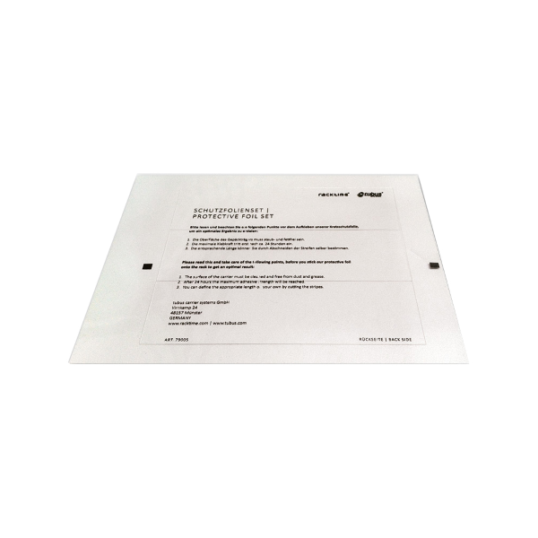 Racktime - Schutzfolien-Kit gegen Abrieb für Gepäckträger, 3 Streifen à 4 × 14 cm