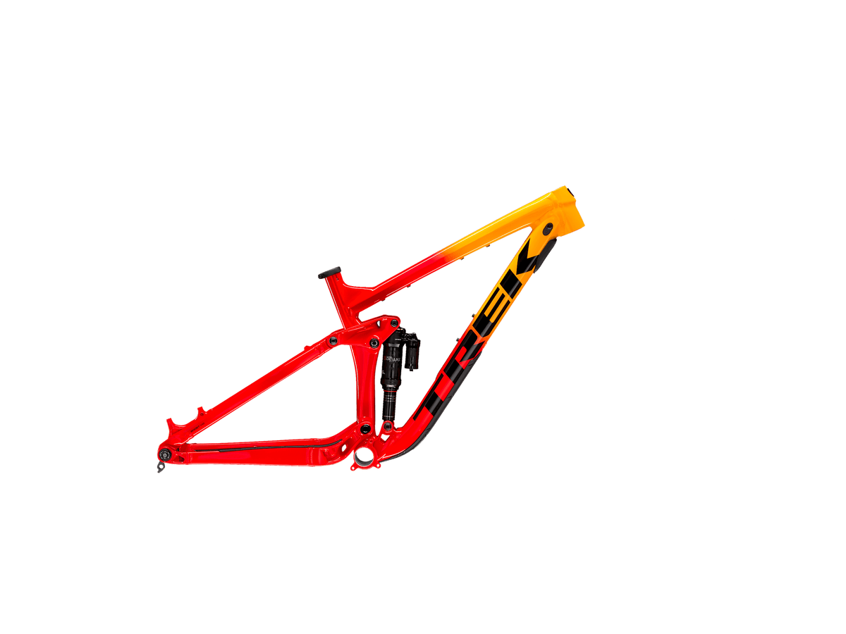 Trek Remedy 27.5 AI Marigold to Radioactive Red Fade