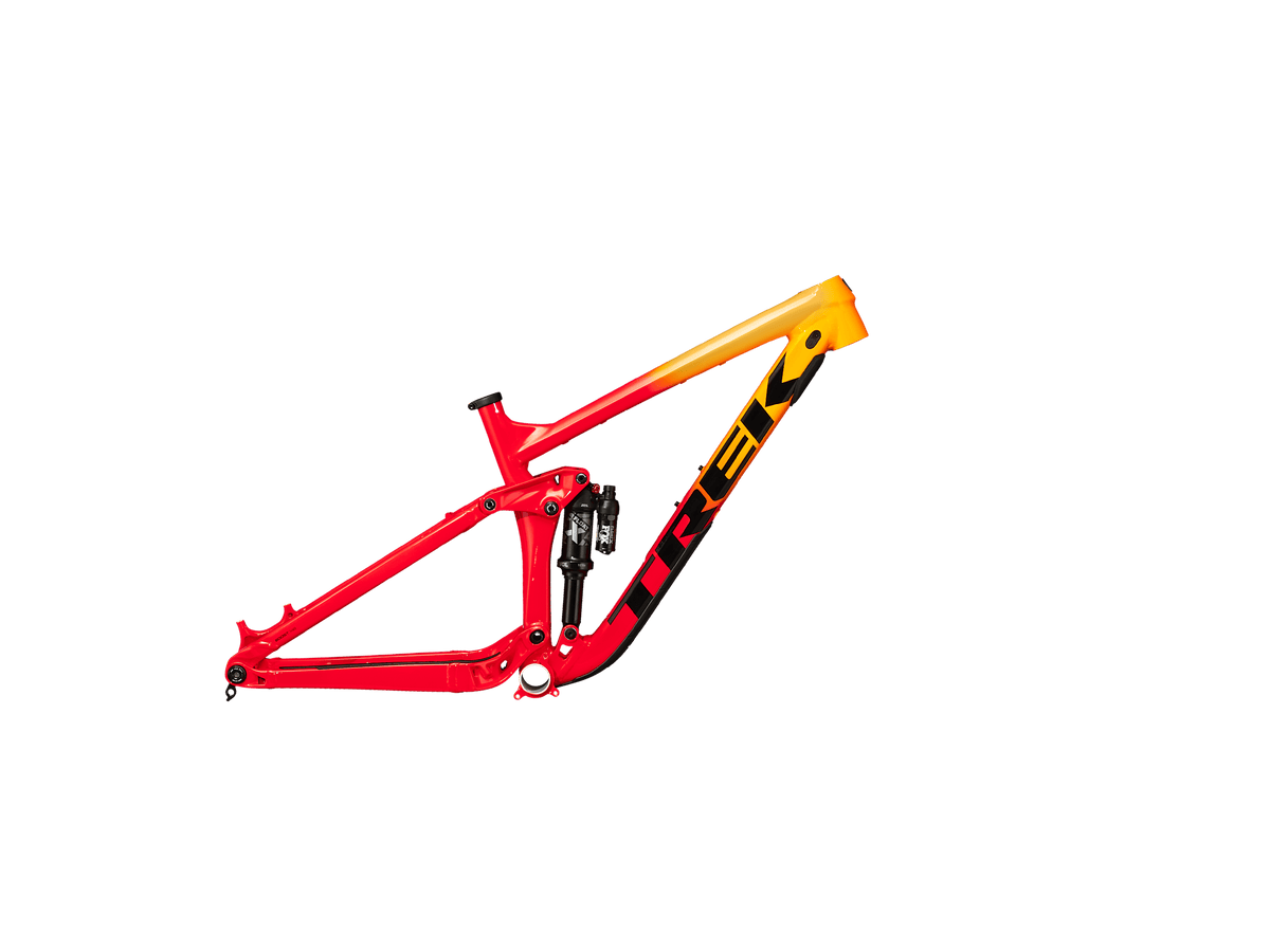 Trek Remedy AI Marigold to Radioactive Red Fade