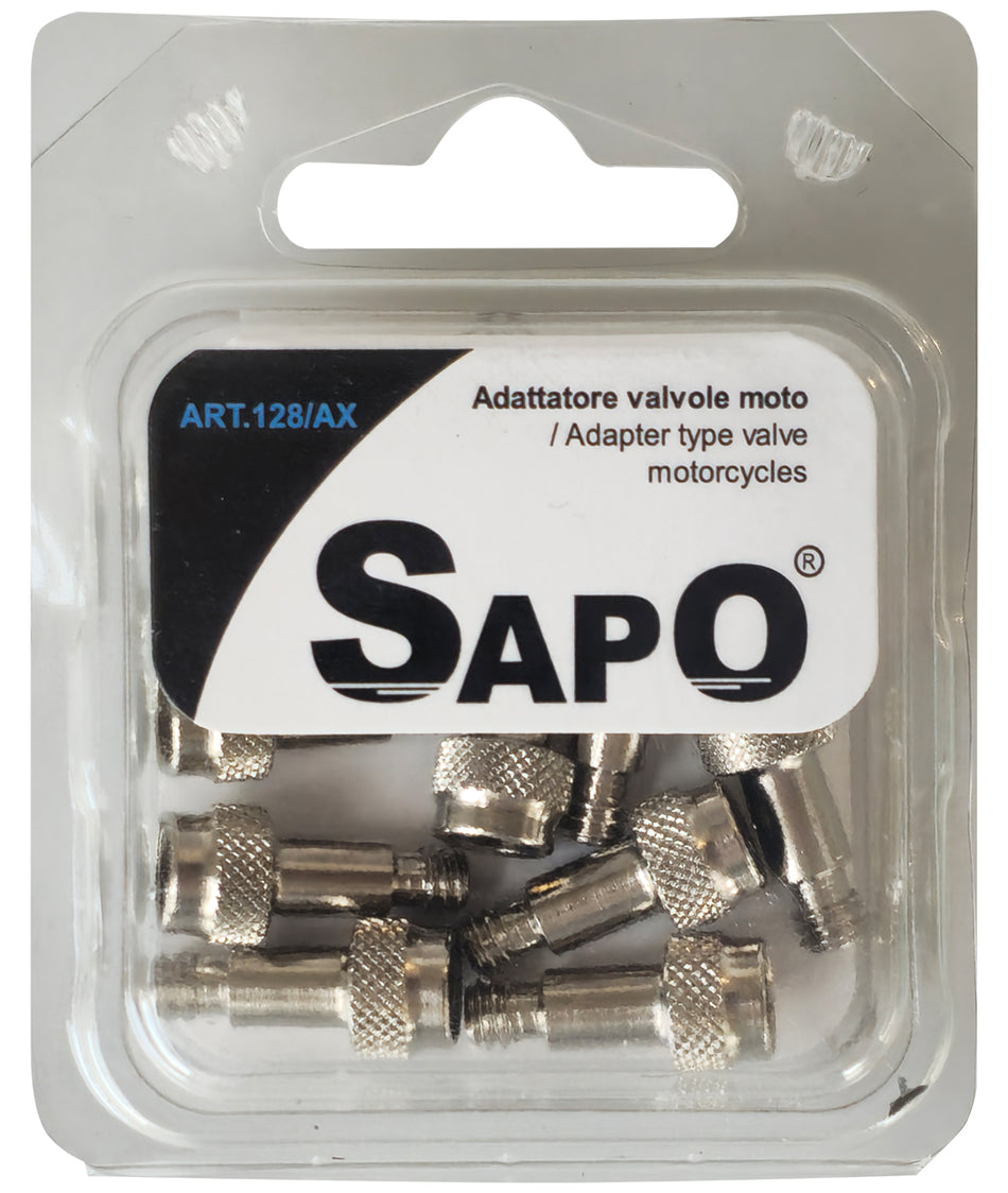 Blister adaptateur pour valves Schrader moto (10 pcs)