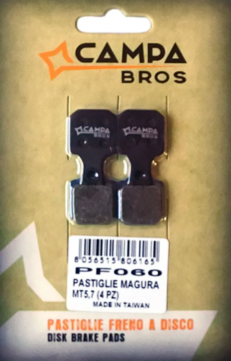 Organiczne klocki Campa Bros PF060 Magura MT5,7 (4 sztuki)