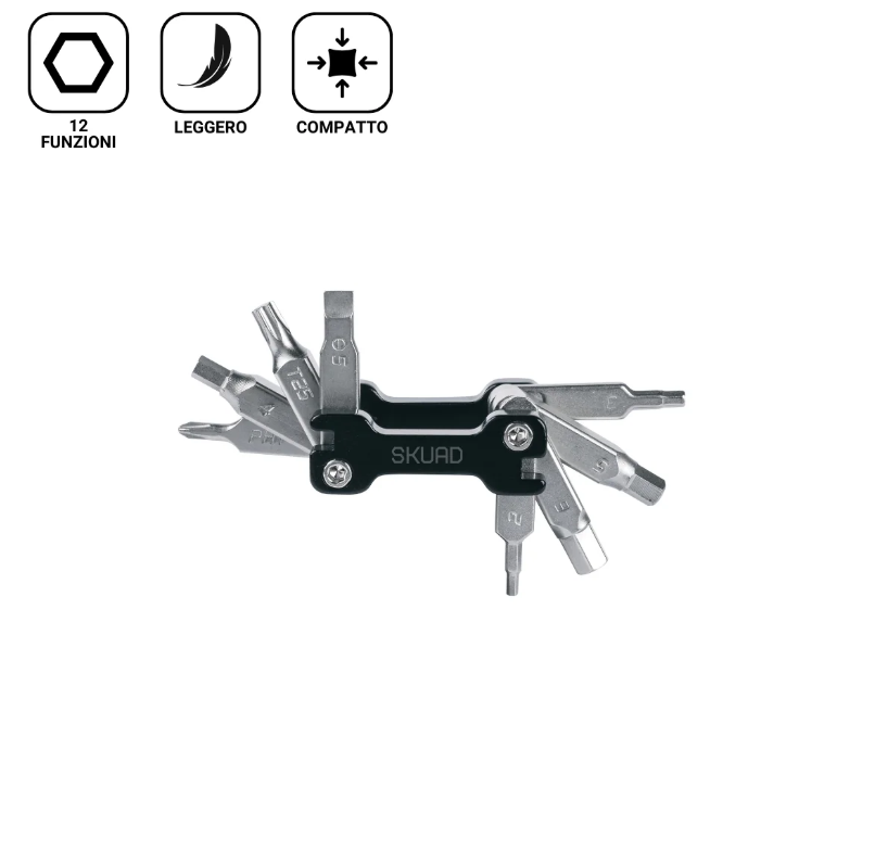 Multiherramienta Skuad Mini Compacta 12 en 1