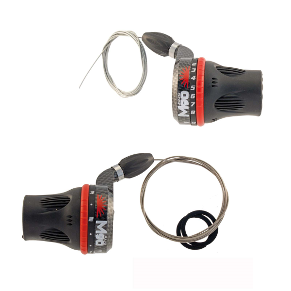 Sunrace - Pair of GRIP SHIFT M90 shifters COMPATIBLE WITH SHIMANO