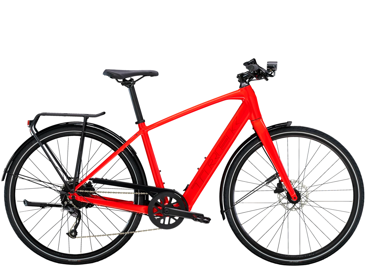 Trek FX+ 2 bici elettrica da città Viper Red / S - foto 3