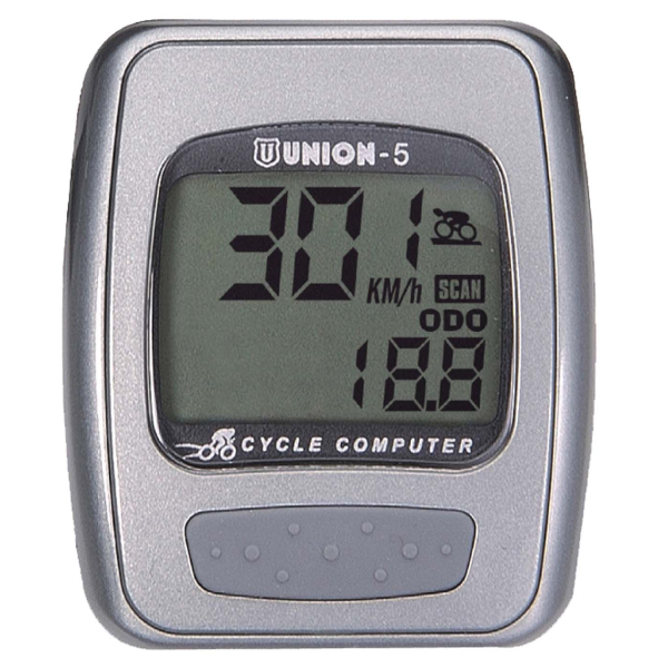 Union - Compteur vélo UNION 8 fonctions avec fil