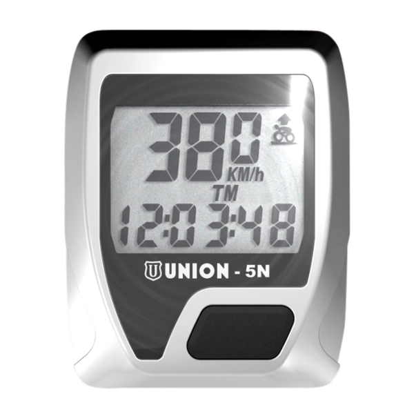 Union - Compteur vélo UNION-N 5 fonctions avec fil