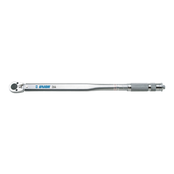 Unior - Klick-Drehmomentschlüssel 264 3/8 - 5-110 Nm, Nüsse und Bits nicht inklusive