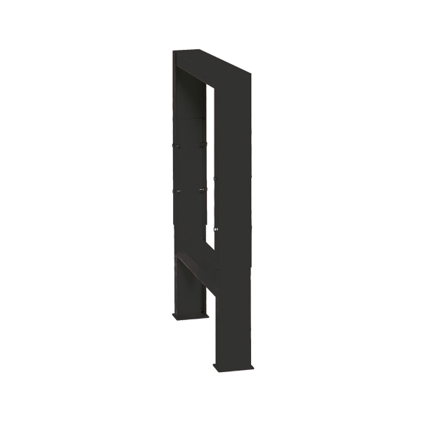Unior - Gamba regolabile 990LA-BLACK per banco modulare - Nero, 100 x 650 x 690 x 1100 mm