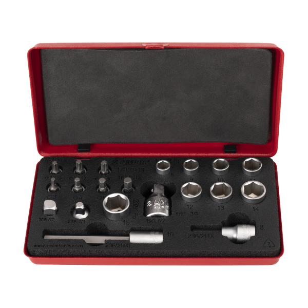Unior - Set of 1/4" Bit Inserts and Sockets