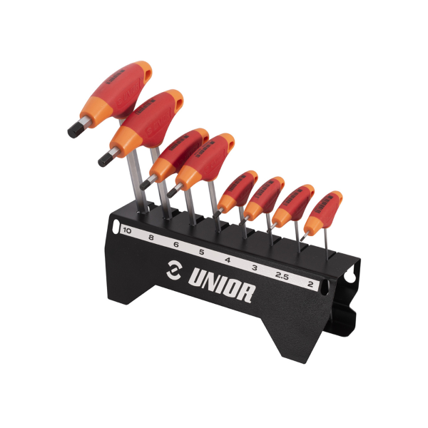Unior - Allen key set with T-handle 193HX-US.1 with holder - 2-10 mm