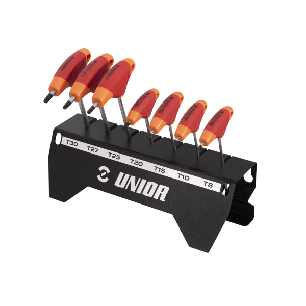 Unior - Torx key set with T-handle 193TX-US.1 with holder - T8-T30