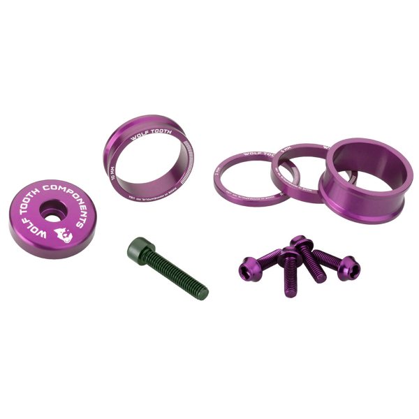 Wolftooth - KIT SPESSORI E VITI ALLUMINIO ANODIZZATO