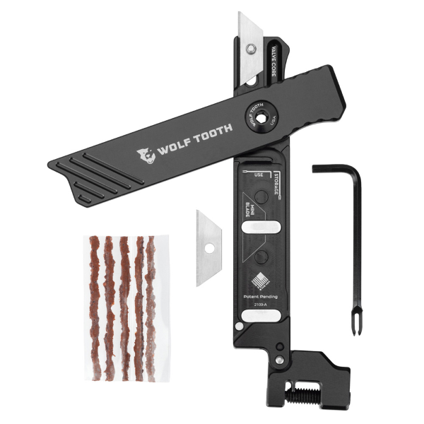 Wolftooth - MULTITOOL 8-BIT - SMAGLIACATENA, RIPARA TUBELEES, NERO