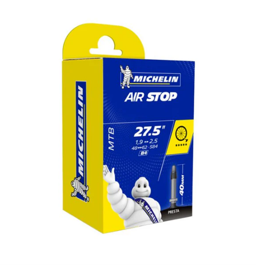 Michelin MTB Air Stop Inner Tube 27.5x1.90/2.50 Presta Valve 40mm