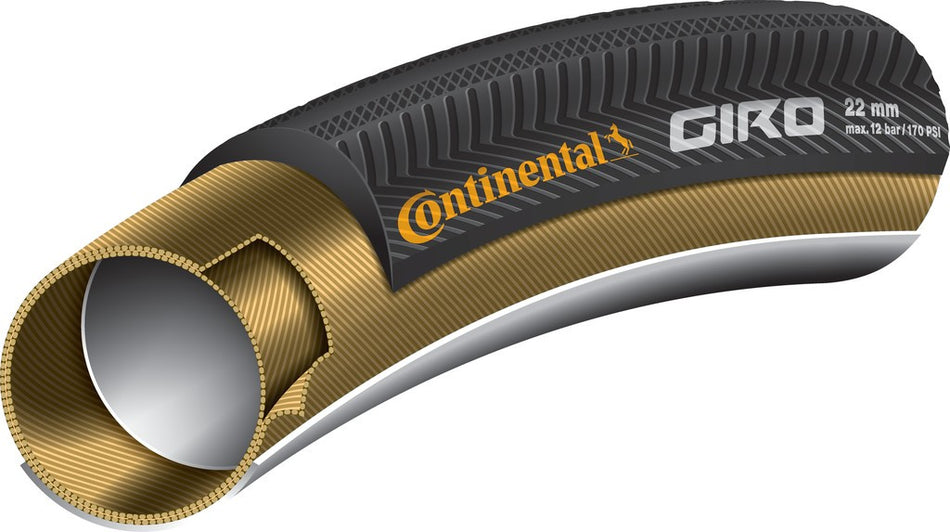 Tubulaire Continental Giro 28"x22mm Noir
