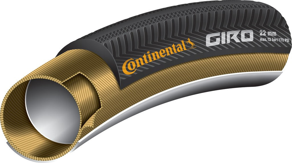 Rurowe Continental Giro 28 "x22 mm czarne