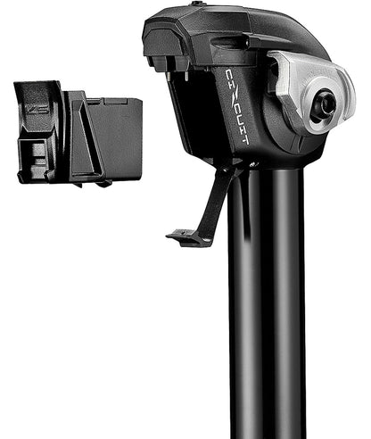 Teleskopowa sztyca podsiodłowa KS Rage Circuit 31,6 x 380 mm z akumulatorem, ładowarką i pilotem