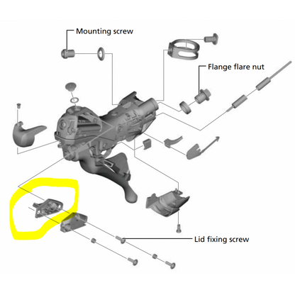 Shimano ST-R9120 Links diafragma