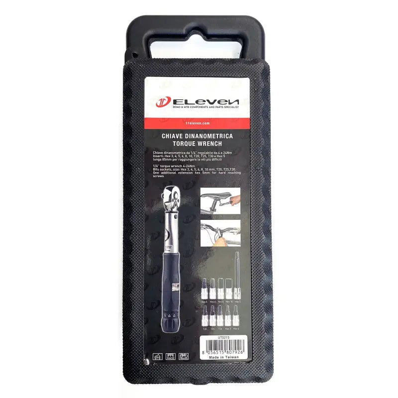 Klucz dynamometryczny odwracalny Eleven 1/4" 4-24Nm