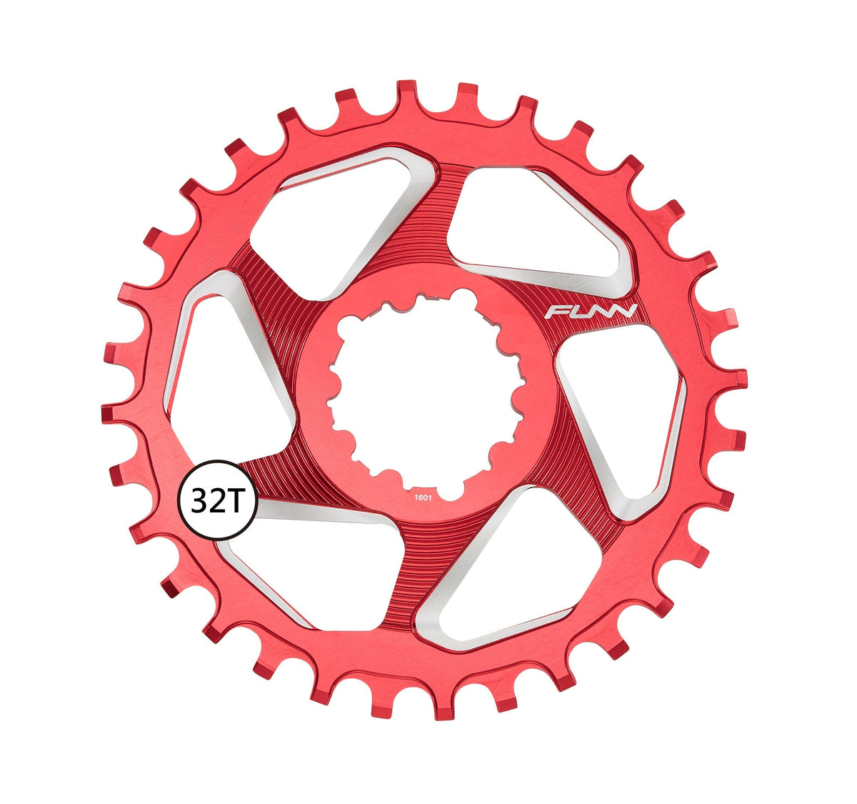Corona FUNN Solo DX 32 denti rosso offset 6mm