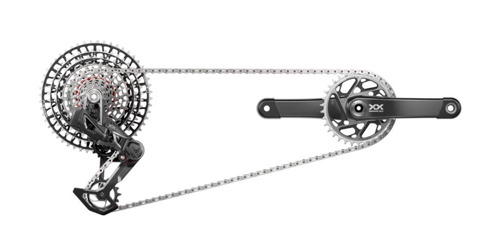 Groupe Sram XX SL T-Type Eagle Axs Powermeter Spider