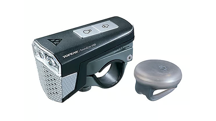 Topeak SoundLite USB Front Light with Sound Sensor