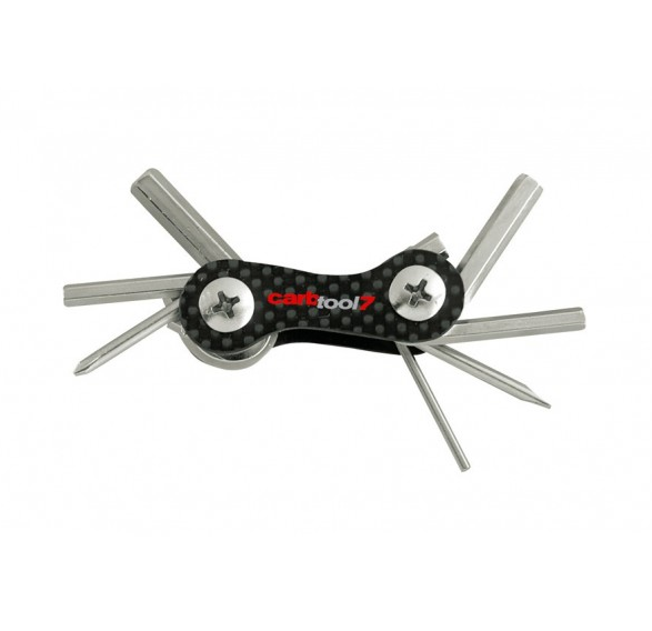Narzędzie wielofunkcyjne z rączką z włókna węglowego Barbieri bike tool 7 funkcji