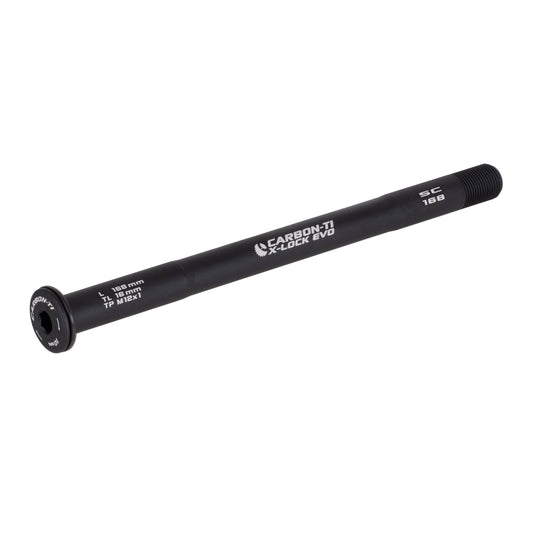 Czarne koło X-Lock EVO 12x1,0 (168 mm) z osią przelotową