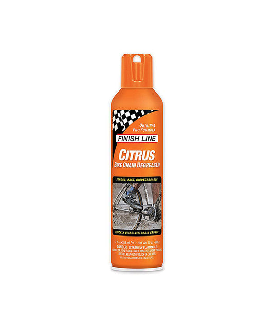 Línea de meta Citrus 355 ml de desgrasador de bicicleta