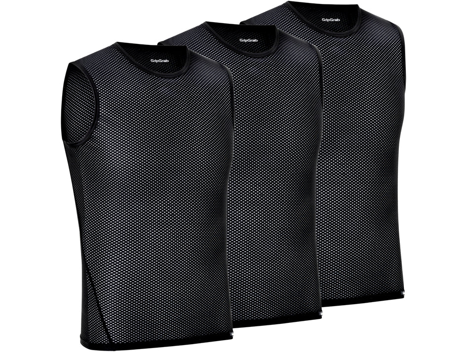 Sottomaglia GripGrab Ultraleggera a Rete Senza Maniche Pack da 3