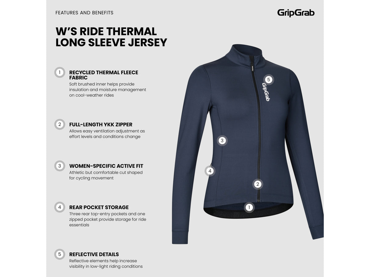Maglia termica manica lunga da donna GripGrab Ride - foto 9