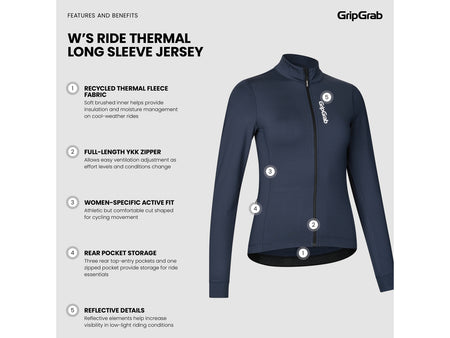 Maglia termica manica lunga da donna GripGrab Ride - foto 9