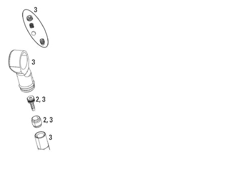 Kit raccordi flessibile ammortizzatore RockShox Monarch XX