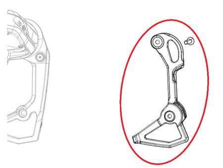 Gabbia interna in carbonio cambio posteriore SRAM RED AXS E1