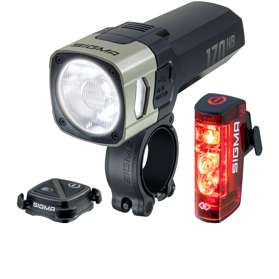 Kit luci Busch+Müller Aura 170 HB USB / Hiro 50 Link USB