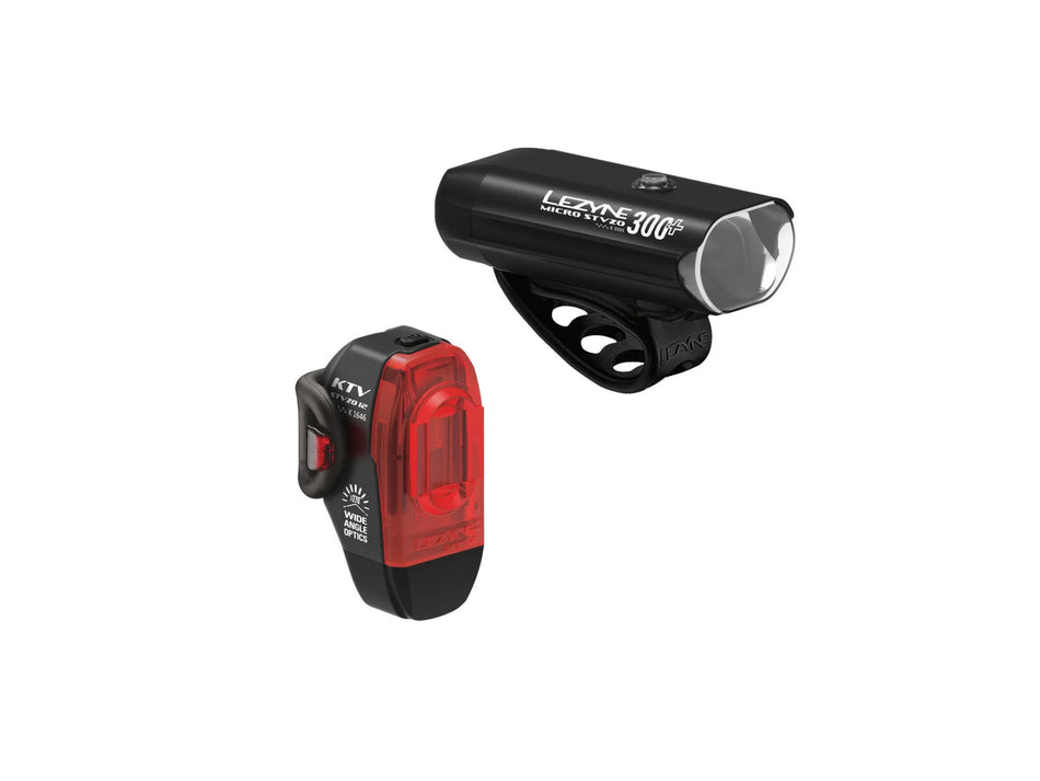 Coppia luci Lezyne Micro Drive 300+ StVZO / KTV Drive StVZO