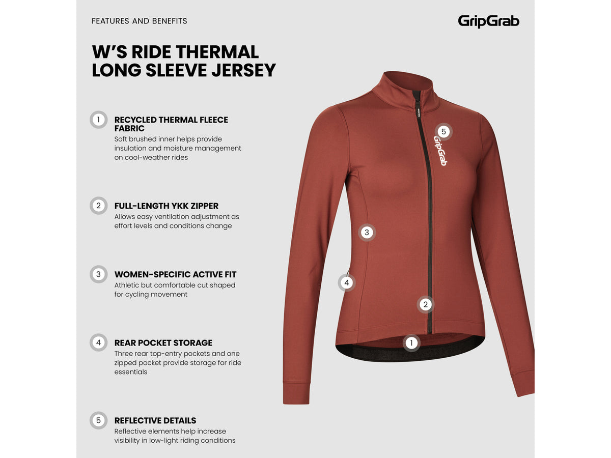Maglia termica manica lunga da donna GripGrab Ride - foto 8