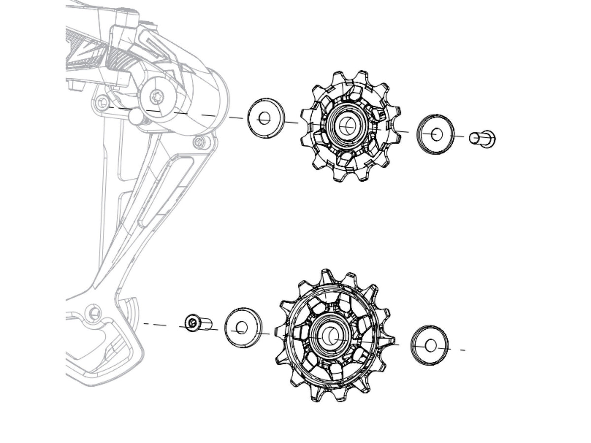 Kit pulegge cambio posteriore SRAM Nx/sx Eagle