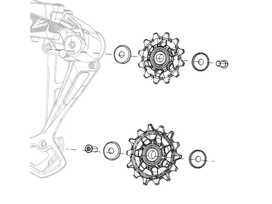 Kit pulegge cambio posteriore SRAM Nx/sx Eagle