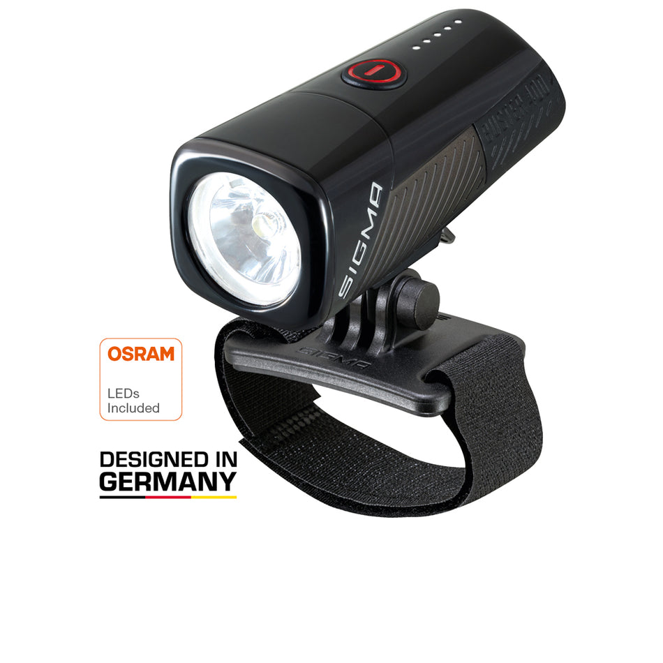 Faro anteriore ricaricabile Sigma Buster 400 HL
