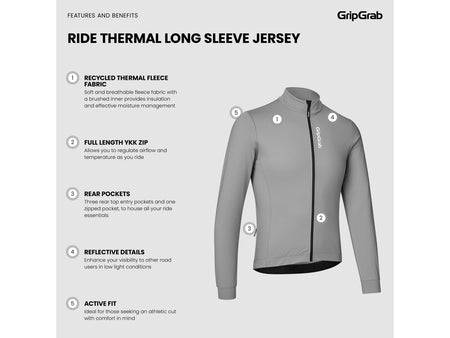 Maglia termica da ciclismo a manica lunga GripGrab Ride - foto 10