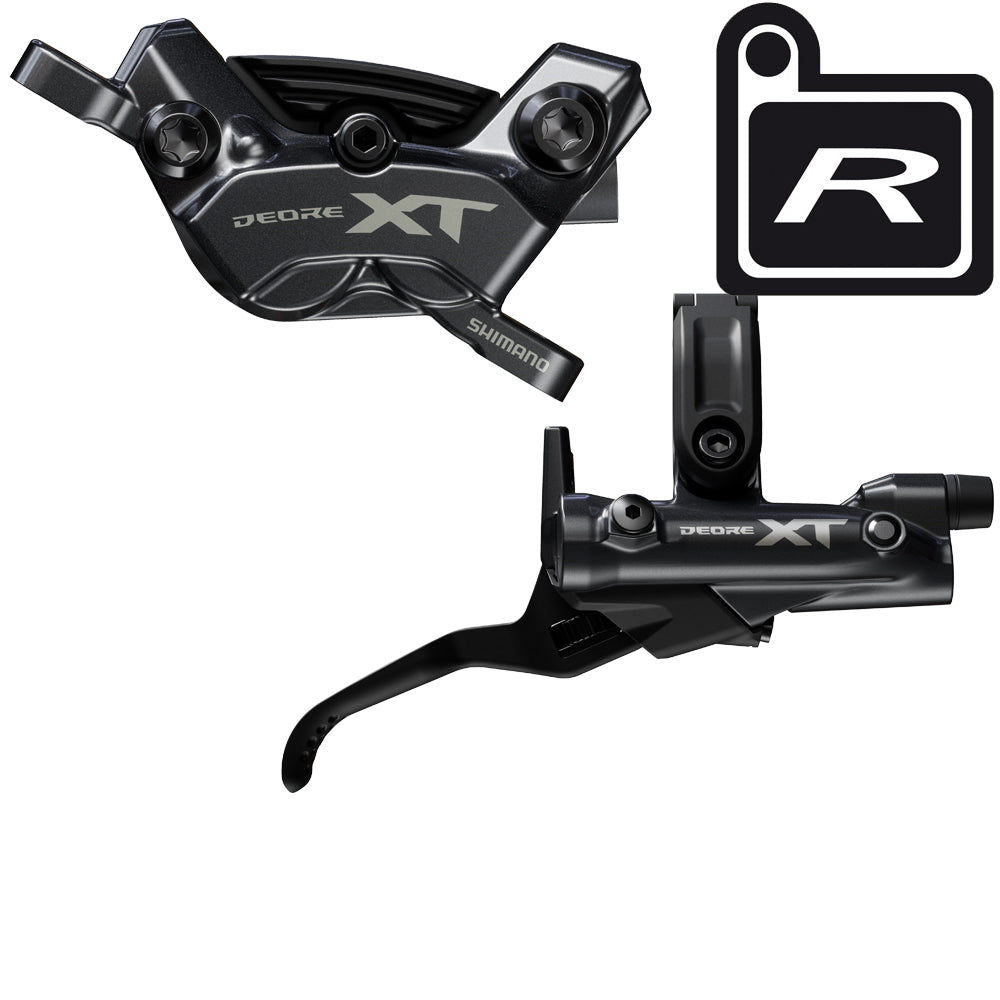 Impianto freno a disco Shimano XT destro posteriore 4 pistoncini