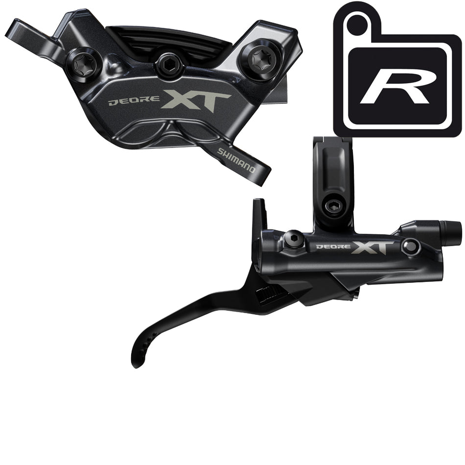 Impianto freno a disco Shimano XT destro posteriore 4 pistoncini