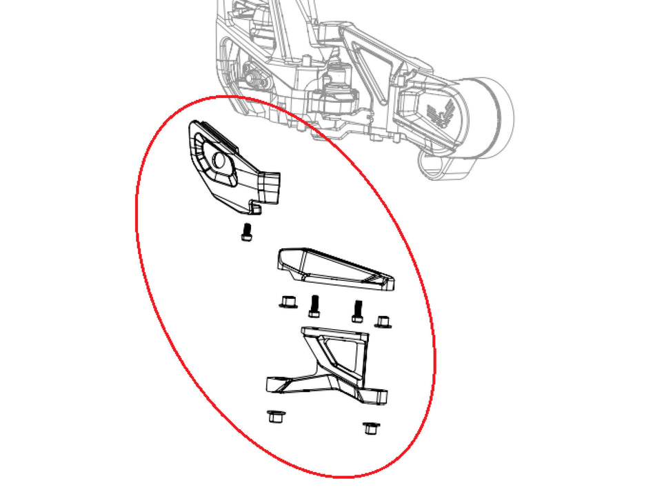 Kit copertura cambio posteriore SRAM Xxsl T-Type Eagle AXS