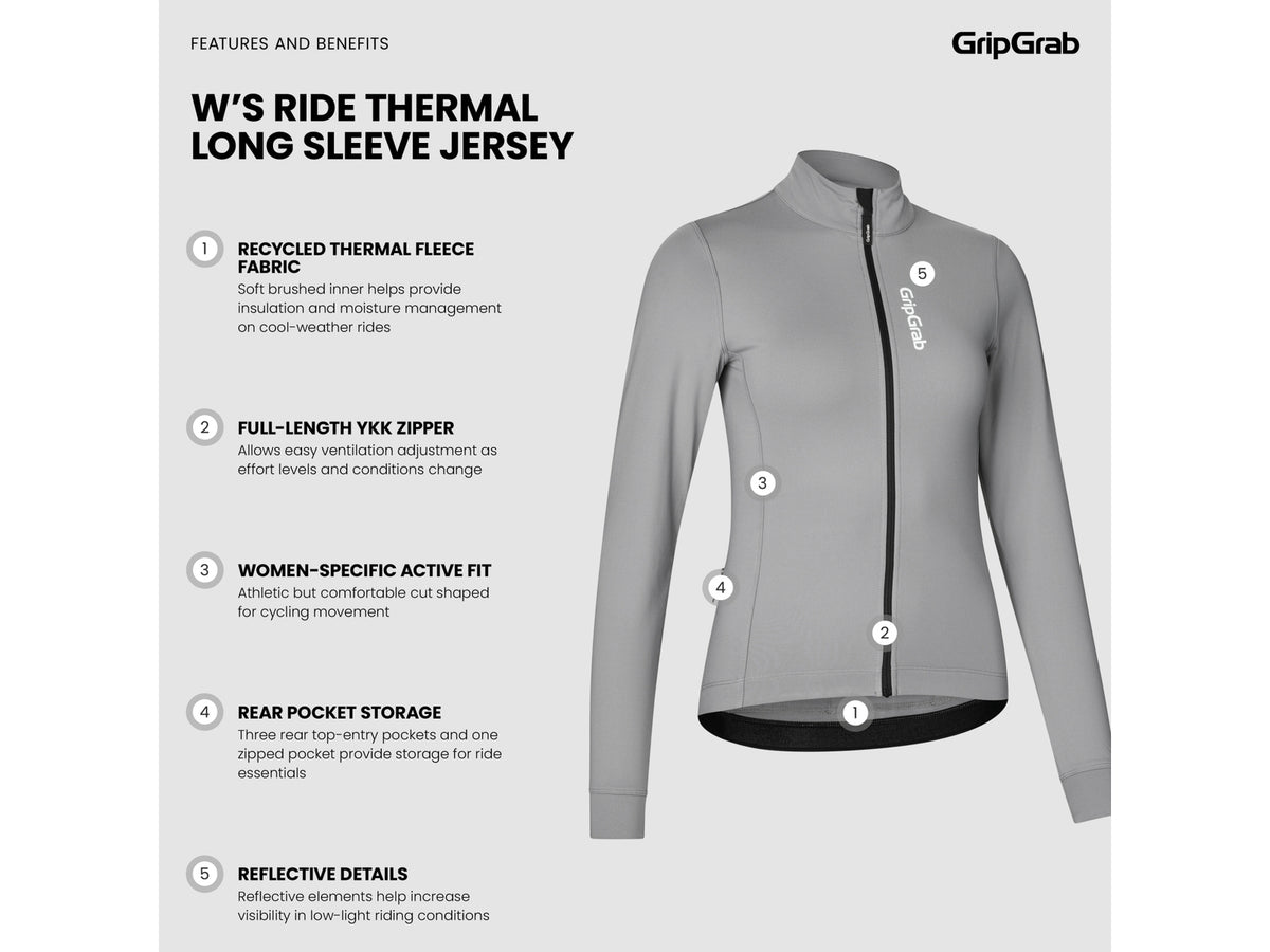 Maglia termica manica lunga da donna GripGrab Ride - foto 7
