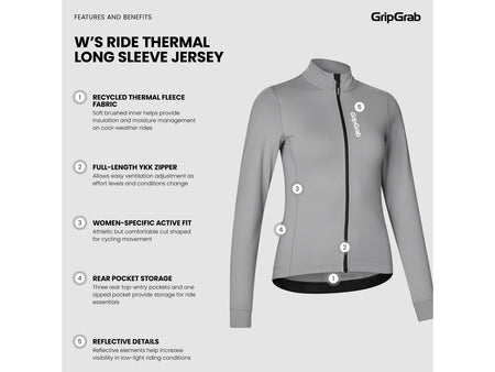 Maglia termica manica lunga da donna GripGrab Ride - foto 7