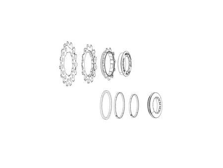 Set pignoni SRAM PG-1231 con ghiera